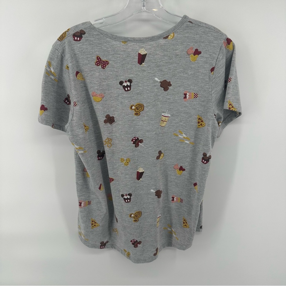 Disney Parks exclusive t-shirt allover print Disney inspired snacks food icon - Picture 5 of 5